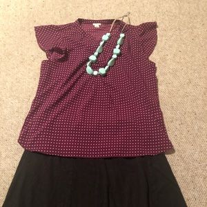 J Crew silky top size 12